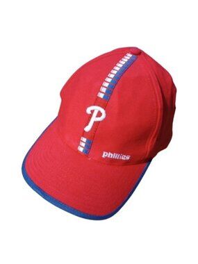 Philadelphia Phillies Baseball Hat Adjustable Buckle Logo 7 Athletic Cap OS VTG